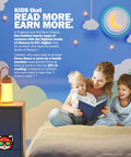Family reading by Kids Book Night Light Lantern For Camping And Reading USB Rechargeable Desk Lamp for students