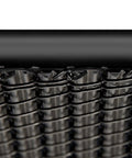 Ridged Slat Privacy Slat For 3 To 8 Foot Chain Link Fence Black Single Wall Bottom Locking Slat Durable United States Made