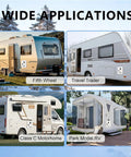 Wide applications for Dope 12V Tankless Water Heater Pumping Smooth Hot Flow For Your Camping Rig using various RV types.