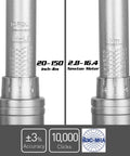 Industrial Torque Wrench 30 to 150 in-lbs with dual scale showing inch-lbs and Newton meters calibration details