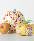 Decorative pumpkins with decoupage design made with All In One Glue Sealer Finish Clear Gloss For Wood Paper Fabric And More.