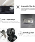 Heavy-Duty 22500 BTU Portable AC Cooler For Shops Garages And Warehouses showing detachable filter screen and centrifugal fan design.
