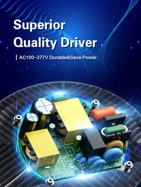 Superior quality driver for Six Pack 200W LED High Bay Light That Puts Out 30,000 Lumens 5000K For Warehouse Workshop Gym