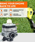 Carburetor Kit For Ryobi 25cc 2 Cycle String Trimmers RY251PH RY252CS RY253SS RY254BC With Air Filter Fuel Line Primer Bulb