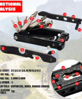 23 In 1 Bicycle Repair Tool Set Portable Magnetic Multitool with labeled parts for bike maintenance