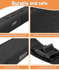 Soft Roof Rack Pads For Kayak, SUP, Surfboard, And Canoe With 2 Tie Down Straps; EVA core and nylon exterior close-up