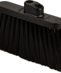 Light Industrial Broom Head With Stiff Polypropylene Bristles Hella Tough 11 Inch Sweep Design, heavy-duty cleaning attachment.