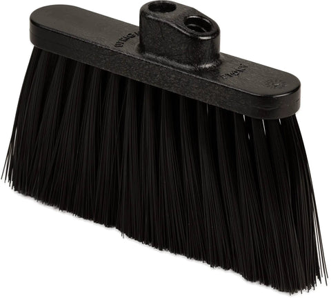 Light Industrial Broom Head With Stiff Polypropylene Bristles Hella Tough 11 Inch Sweep Design, heavy-duty cleaning attachment.