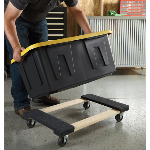 Heavy Duty Moving Dolly Featuring Tough As Nails Hardwood Platform And Smooth Riding Nonmarking Rubber Casters For Zero Hassle Furniture Hauling Up To 1000 Pounds