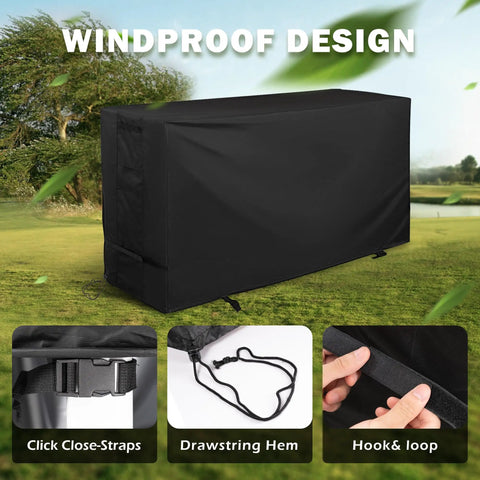 Durable 48 Inch Work Bench Table Cover For Garage And Outdoor Use All Weather Waterproof Heavy Duty Protective Cover For Workbench And Hardwood Tables Anti Tear 420D Oxford Fabric With Reinforced Stitching