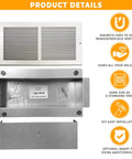 Hidden Wall Safe That Looks Like An Air Vent In Plain Sight For Quick Access To Jewelry Valuables Cash, DIY Install, Open View