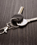 Heavy Duty Metal Swivel Lanyard Snap Hooks And Split Key Rings Bulk Keychain Connectors 100 Piece Set with keys attached