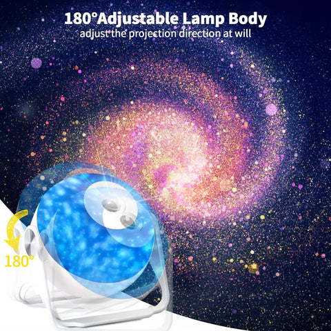 6 In 1 Planetarium Projector Night Light With Nebula Moon And Planets Aurora, 360 Rotating Focusable Star Projector with galaxy effect