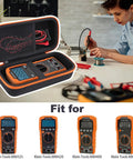 Rugged Hard Case For Klein Tools Digital Multimeters MM325 MM420 MM460S MM400 MM300 with tool storage shown open