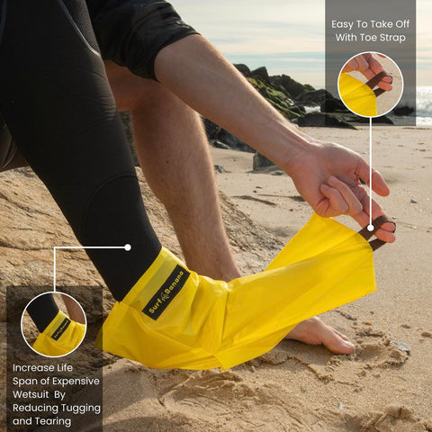 Friction Free Wetsuit Changing Sock For Surfers And Divers, Reusable Tear Resistant Gear That Lets You Slide Into Your Wetsuit Fast Without Snags Or Stretching, Durable For Kids Beginners And Triathletes