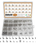 1110Pcs Stainless Steel Micro Screws And Nuts Set Metric M1 To M2.5 Sizes Phillips Pan Head Fully Threaded in storage case