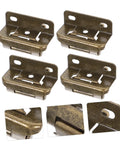 4 Pack Self Closing Cabinet Hinges With Soft Close For Kitchen Cupboards And Cabinet Doors Antique Bronze Finish