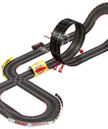 Disney Pixar Cars Neon Nights Electric Slot Car Racing Set With 2 Controllers And 2 Cars In 1 To 43 Scale on neon track