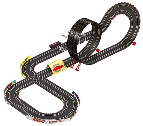 Disney Pixar Cars Neon Nights Electric Slot Car Racing Set With 2 Controllers And 2 Cars In 1 To 43 Scale on neon track