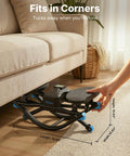Smooth 3D Motion Rocking Stepper For Home Workouts Hits Different With Side To Side Action, compact design fitting under a couch.