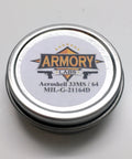 Quarter Ounce Mil-Spec Gun Grease Kit For AR-15 Folks And Builders, small tin of grease labeled MIL-G-21164D AeroShell 33MS