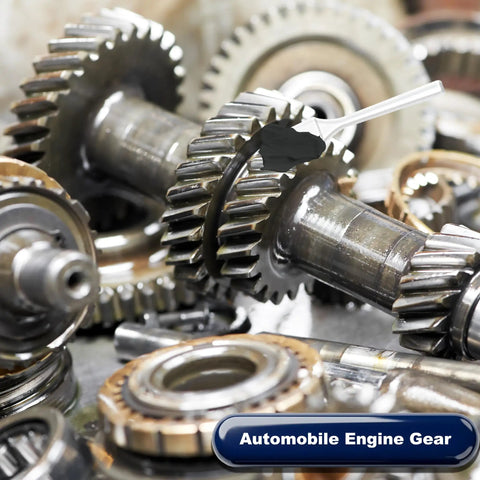 Heavy Duty Moly Grease With Five Percent Molybdenum Disulfide Lubricant For High Temperature Use applied on gearbox gears