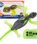 Wall Crawling Gecko Robot With Remote Control Realistic Creepy Crawly Action That Climbs Walls Rechargeable Toy For Kids
