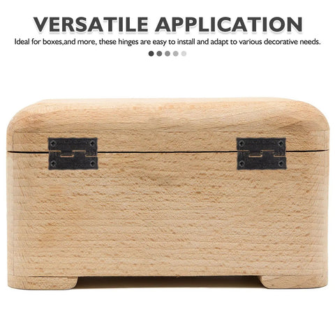 Vintage Printed Antique Cabinet Hinges 10 Pack For Small Jewelry Boxes And Wooden Craft Boxes Decorative Hardware For DIY Furniture