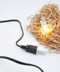 Shorty 3 Foot Extension Cord Two Prong Polarized 18 AWG Indoor Power Cable with NEMA 5 15P To NEMA 5 15R ETL Listed Black
