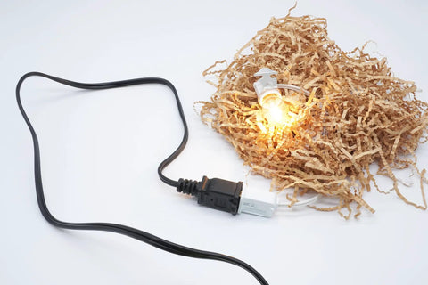 Shorty 3 Foot Extension Cord Two Prong Polarized 18 AWG Indoor Power Cable with NEMA 5 15P To NEMA 5 15R ETL Listed Black
