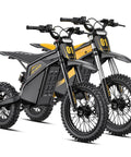 Dual Pack Off Road Beast Mode Electric Dirt Bike With 4160W Mid Drive Motor And 52V 26Ah Battery Rocking 14 Inch Fat Tires