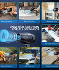 Beast Of A Cordless Leaf Blower With 980000 RPM Turbine Motor, 21V Dual 4.0Ah Batteries And Fast Charger in multiple uses