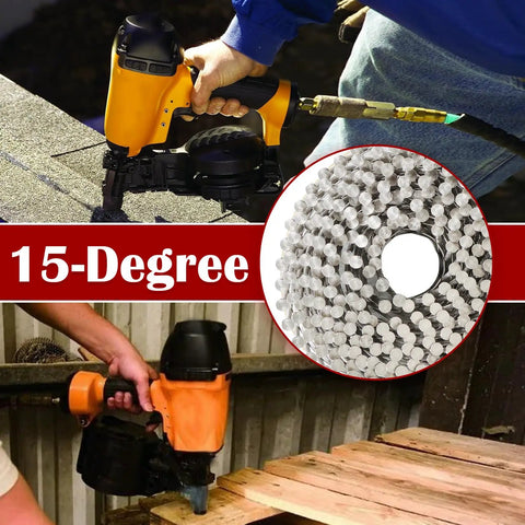 Stainless Steel Ring Shank Siding Nails Two And A Half Inch By Ninety Thousandths Inch 304 Stainless Steel 15 Degree Wire Collated