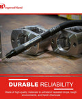 Air Pencil Grinder Pro Grade Tool with One Eighth Inch Collet and Burr near metal components