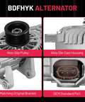 Close-up of Drop In Alternator Replacement For Nissan Sentra 2011 2012 2.0L I4 Versa 2009 2012 1.8L I4 NV200 2015 2.0L I4