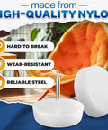 100 Pcs Plastic Furniture Feet With Nail On Glides For Chair Legs Fits 0.6 To 0.7 Inches Low Profile 0.2 Inch Durable Floor Protectors