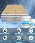 Clear Waterproof Sealant For Indoor And Outdoor Use Transparent Leak Repair Coating That Fixes Cracks On Walls And Roofs