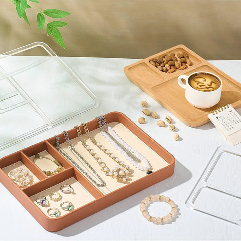 Multi Pocket Acrylic Valet Tray Router Templates For Desktop Organizers And Storage Solutions Precision Inlay Jig with jewelry.