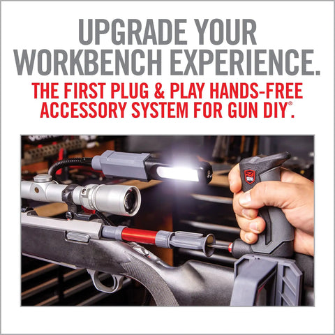 Hands Free Workbench Kit With Quick Connect Clamps And Smart Dock Rechargeable 180 Lumen Work Light for DIY Projects