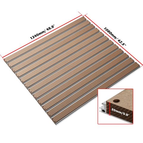 1010 Aluminum and MDF Hybrid Spoilboard Table for CNC Router ProVerXL 4030 to 1010 XY Axis Extension Kit, front view