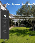 Landscape Spotlights With Sensor And 5 Lighting Modes for dimmable timer auto on off low voltage patio garden pathway