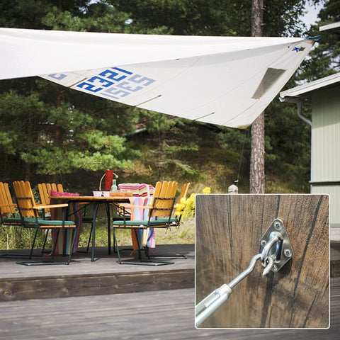 80 Piece Shade Sail Hardware Kit For 6 Inch Components, Ideal For Triangle Or Rectangle Sun Shade Sail Installations, 304 Stainless Steel