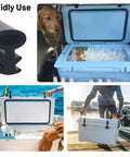 Durable Cooler Lid Gasket Replacement For Yeti 20Qt And 45Qt Also Fits RTIC 20Qt And 45Qt Black Seal, close-up cut-to-fit gasket