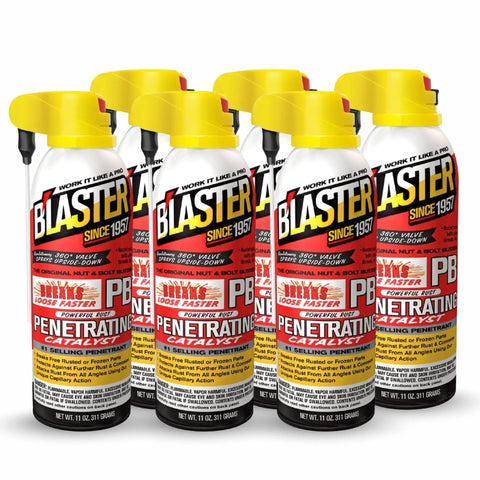 Deep Penetrating Oil Spray For Stuck Nuts And Rusted Parts, Loosens Stubborn Bolts And Frozen Car Components, 11 Oz Aerosol Cans Six Pack