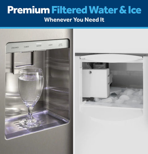 MWF Refrigerator Water Filter Replacement Easy Install Premium Filtration That Reduces Lead, Dispenser and Ice Maker