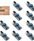 10 Pack Infrared Obstacle Avoidance Sensor Modules For Arduino Raspberry Pi Smart Car Robots With IR Transmitters and Photoelectric Switches