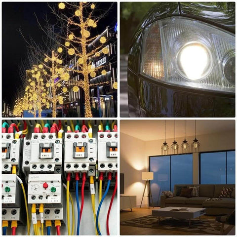 Various lighting applications with Easy Snap Double Wire Plug In Connectors With Locking Buckle For Strip Lights And DIY Projects