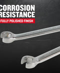 5 Piece Flare Nut Wrench Set Metric MM With Polished Finish For Rust Resistance on dark background