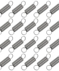Top Shelf 20 Pack Heavy Duty Extension Springs Made From Premium 304 Stainless Steel for industrial use, showing durable springs in a grid layout.