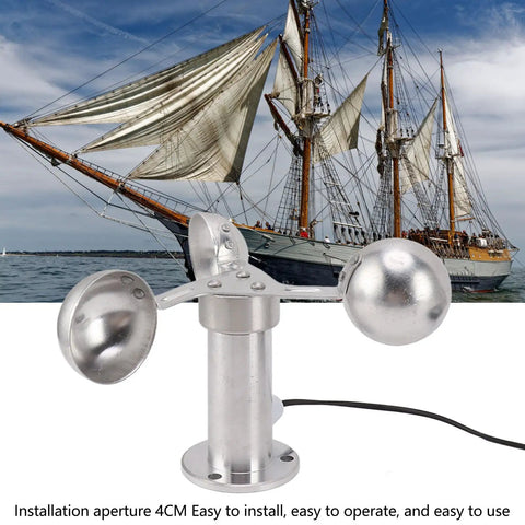 Pro Grade Wind Speed Sensor Anemometer With 8m Cable Lightweight Aluminum Alloy Build 360 Degree Wind Speed And Direction Measurement For Power Plants And Meteorology Monitoring Top Notch Performance, 4cm mount